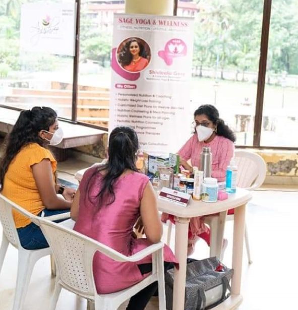 Dr. Shivleela Gore consulting patients